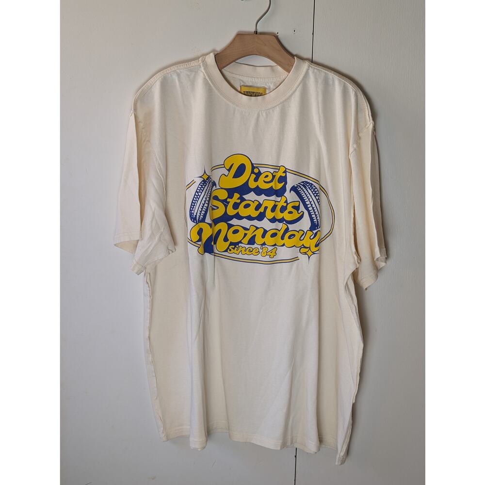 Diet Starts Monday Cream T-Shirt XL - Picture 14 of 15
